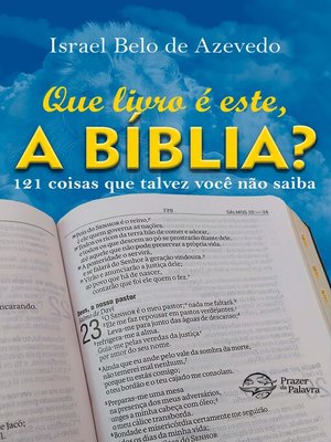 cover image of Que livro é este, a Bíblia?